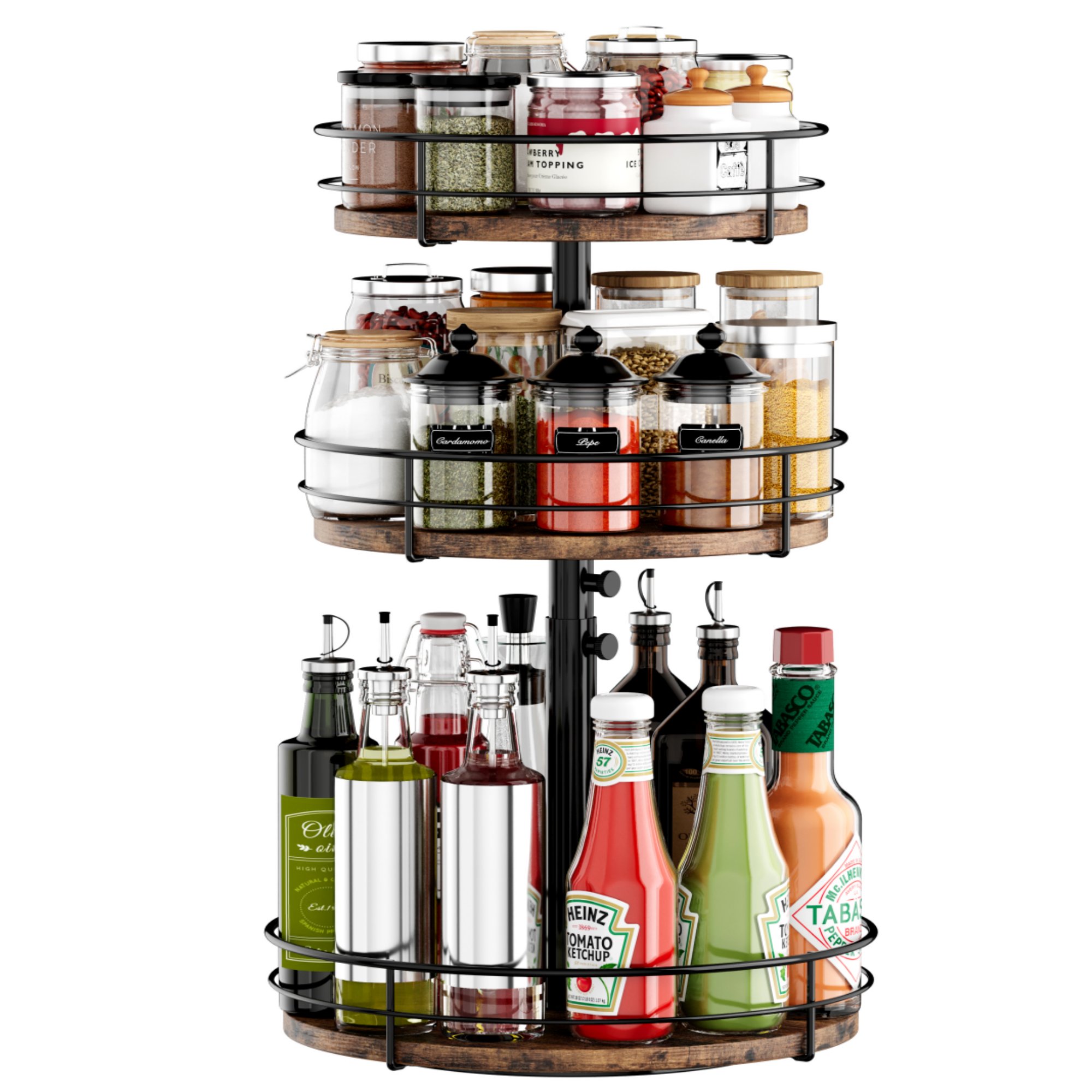 3 tier lazy susan